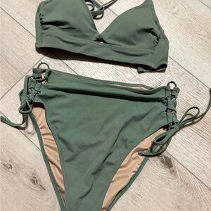 Green Bikini Set from target never worn in good condition